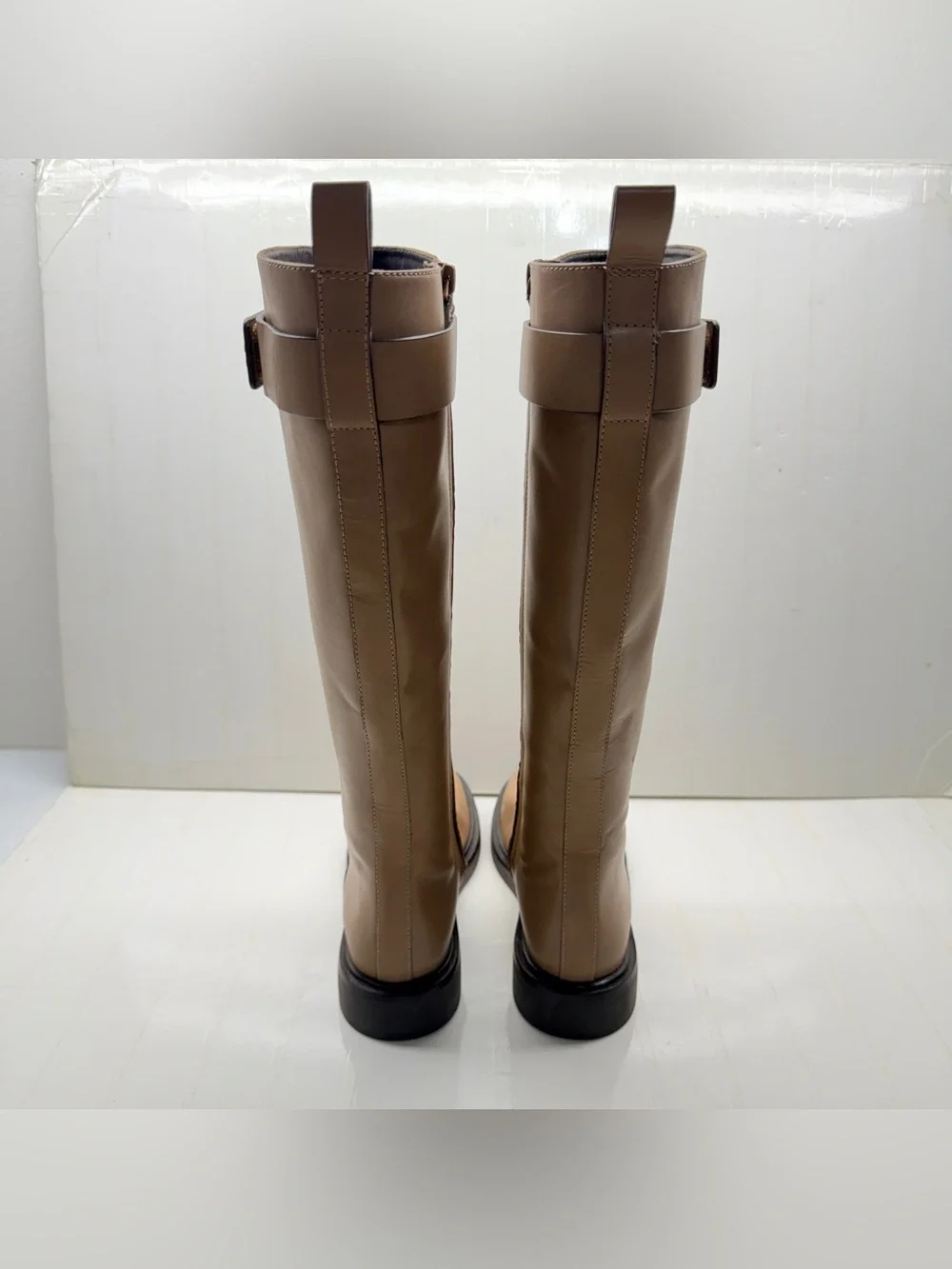 NEW Tory Burch Double T Utility Boots, Size 6.5